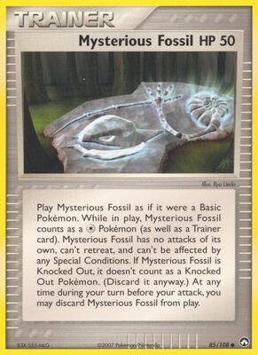 Mysterious Fossil card from EX Power Keepers