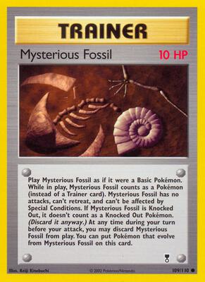 Mysterious Fossil card from Legendary Collection
