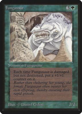 Fungusaur card from Beta Edition