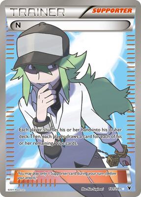 N (Supporter) (Full Art) card from Noble Victories