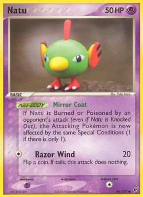 Natu card from EX Deoxys
