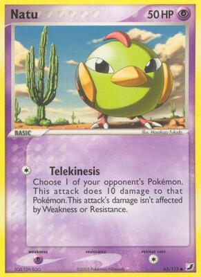 Natu card from EX Unseen Forces