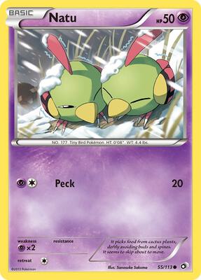 Natu card from Legendary Treasures