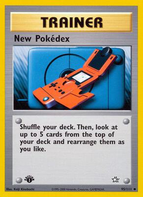 New Pokedex card from Neo Genesis