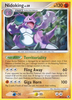 Nidoking card from Rising Rivals