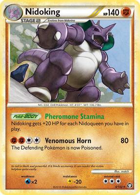 Nidoking card from Triumphant