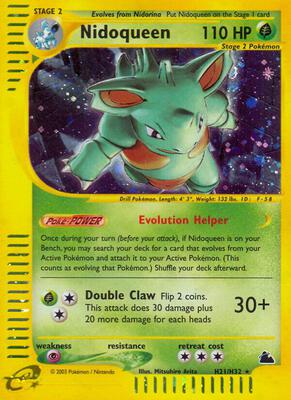 Nidoqueen (H21) card from Skyridge