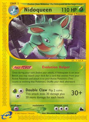 Nidoqueen (22) card from Skyridge