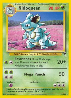 Nidoqueen card from Legendary Collection