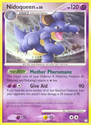 Nidoqueen card from Mysterious Treasures