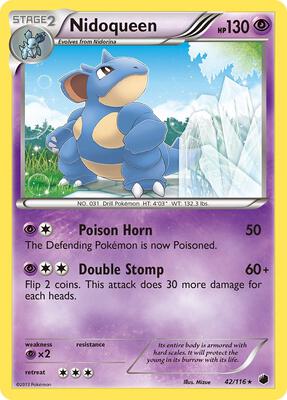 Nidoqueen card from Plasma Freeze