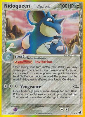 Nidoqueen (Delta Species) card from EX Dragon Frontiers