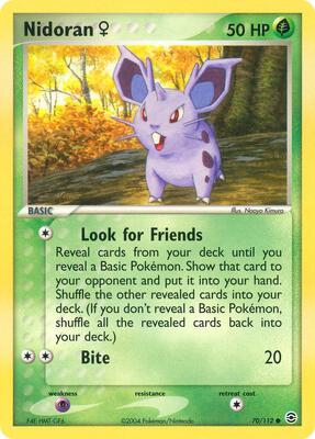 Nidoran F card from EX FireRed & LeafGreen