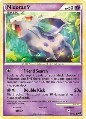 Nidoran F card from Triumphant