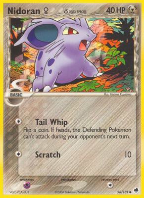 Nidoran F (Delta Species) card from EX Dragon Frontiers
