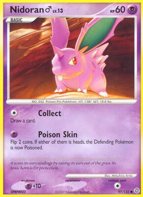 Nidoran M card from Secret Wonders