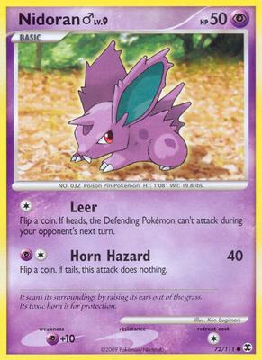 Nidoran M card from Rising Rivals
