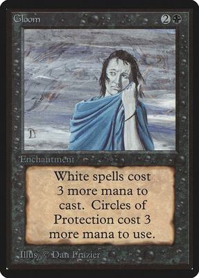 Gloom card from Beta Edition