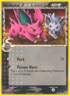Nidoran M (Delta Species) card from EX Dragon Frontiers