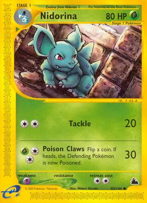Nidorina card from Skyridge