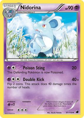 Nidorina card from Plasma Freeze
