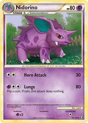 Nidorino card from Triumphant