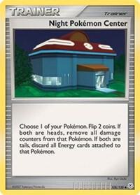 Night Pokemon Center card from Diamond and Pearl