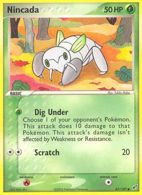 Nincada card from EX Deoxys