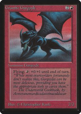 Granite Gargoyle card from Beta Edition