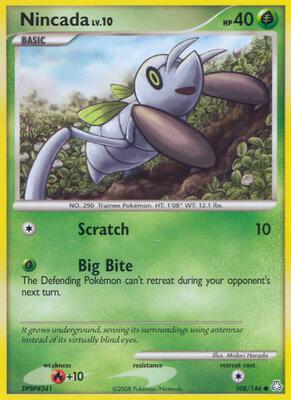 Nincada card from Legends Awakened
