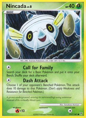 Nincada card from Supreme Victors