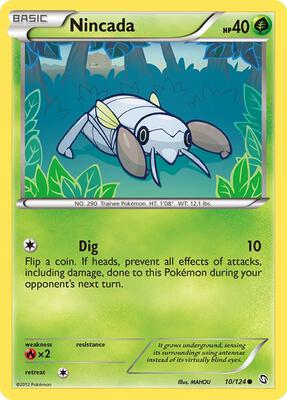 Nincada card from Dragons Exalted