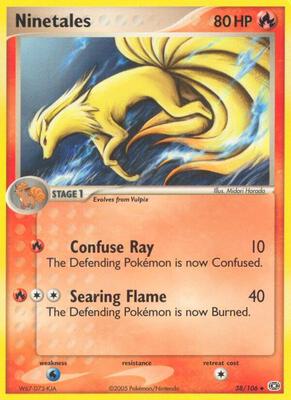 Ninetales card from EX Emerald
