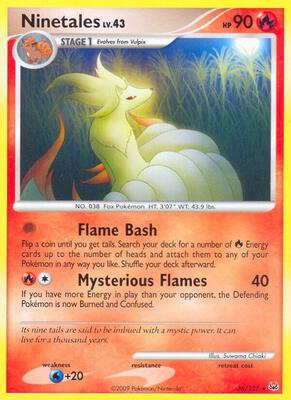 Ninetales card from Platinum