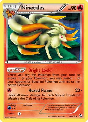 Ninetales card from Dragons Exalted