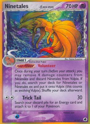 Ninetales (Delta Species) card from EX Dragon Frontiers