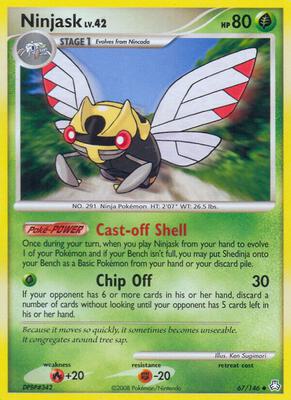 Ninjask card from Legends Awakened