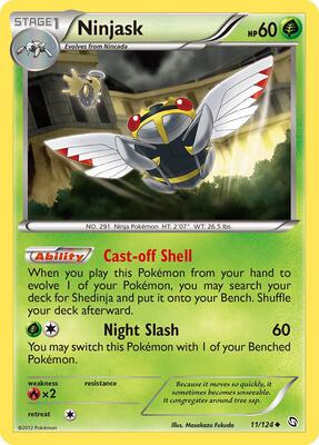 Ninjask card from Dragons Exalted