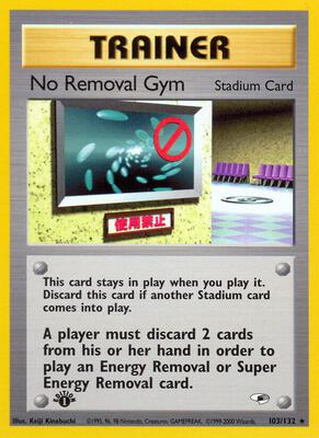 No Removal Gym card from Gym Heroes