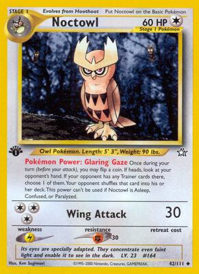 Noctowl card from Neo Genesis
