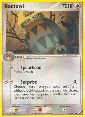 Noctowl card from EX Unseen Forces
