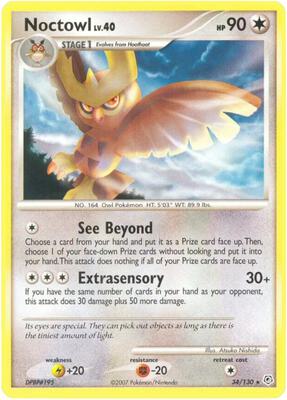 Noctowl card from Diamond and Pearl