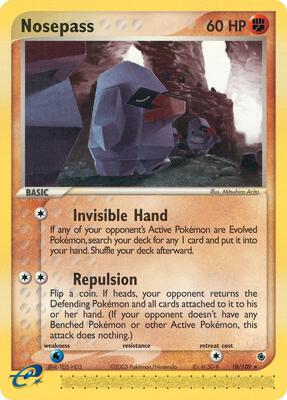 Nosepass card from EX Ruby and Sapphire