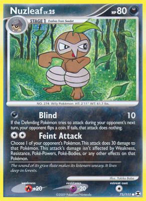 Nuzleaf card from Rising Rivals