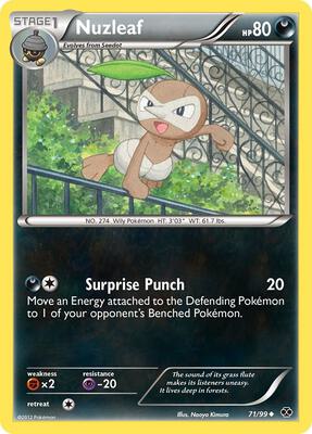 Nuzleaf card from Next Destinies