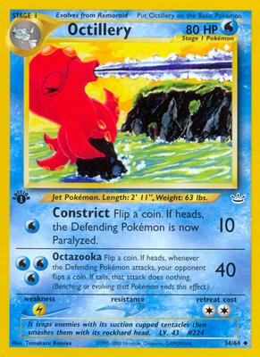 Octillery card from Neo Revelation