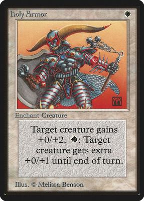 Holy Armor card from Beta Edition