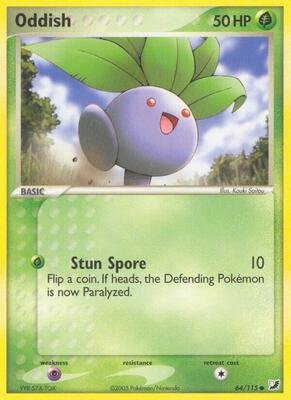 Oddish card from EX Unseen Forces