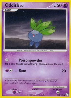 Oddish (112) card from Legends Awakened
