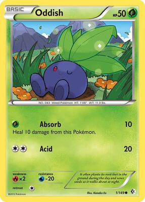 Oddish card from Boundaries Crossed